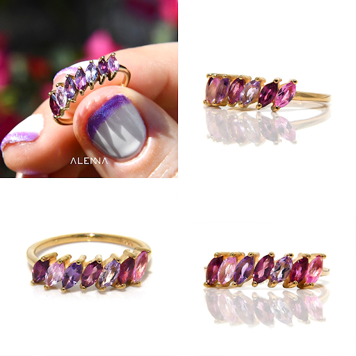 Joyería ALENNA anillos de compromiso con diamantes